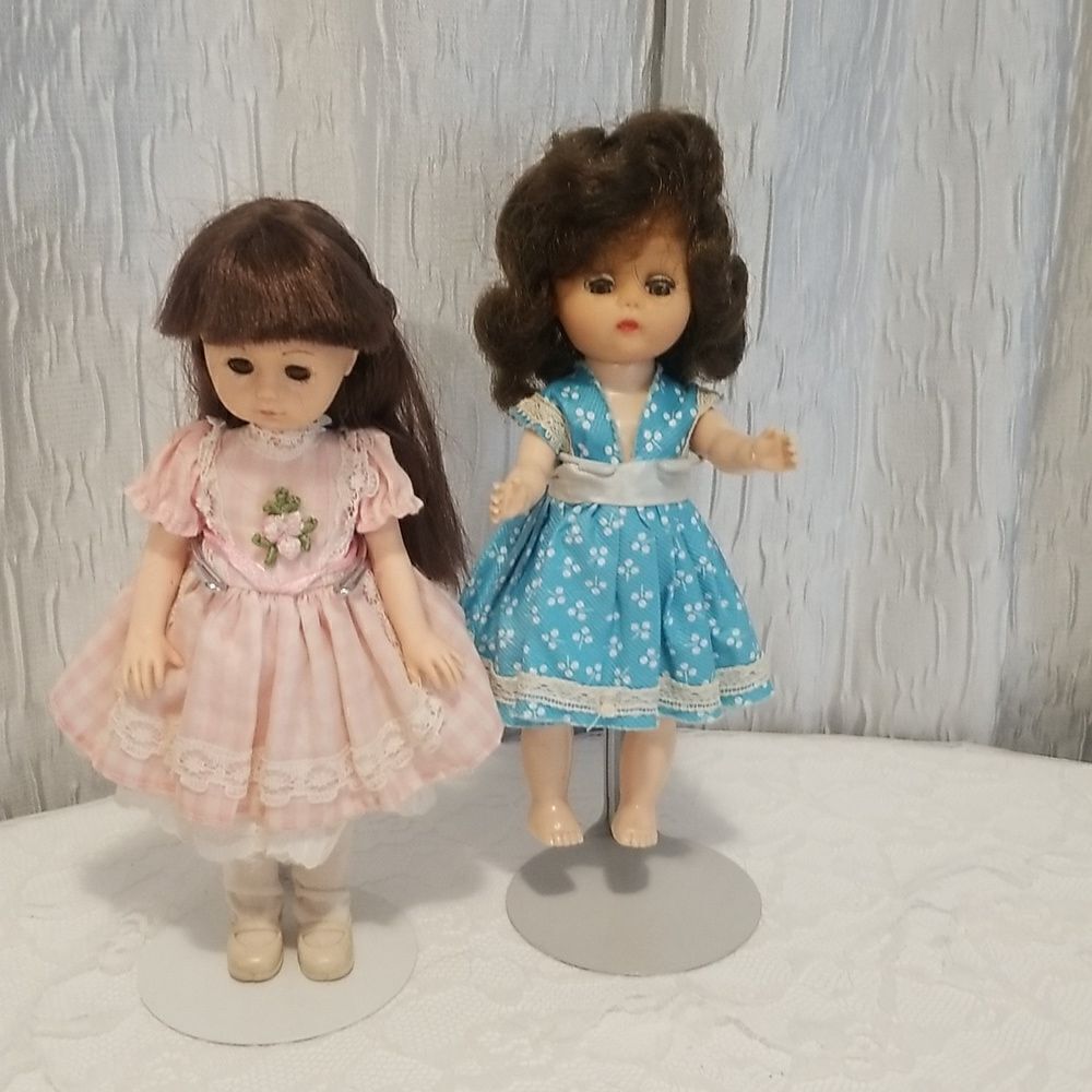 Vtg dolls late 50's and 60's Estate sale find GC Ginny 1977